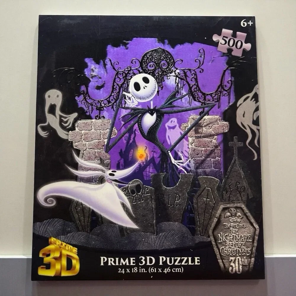 Disney The Nightmare Before Christmas Prime 3D 500 Piece Puzzle Jack Zero Ghosts